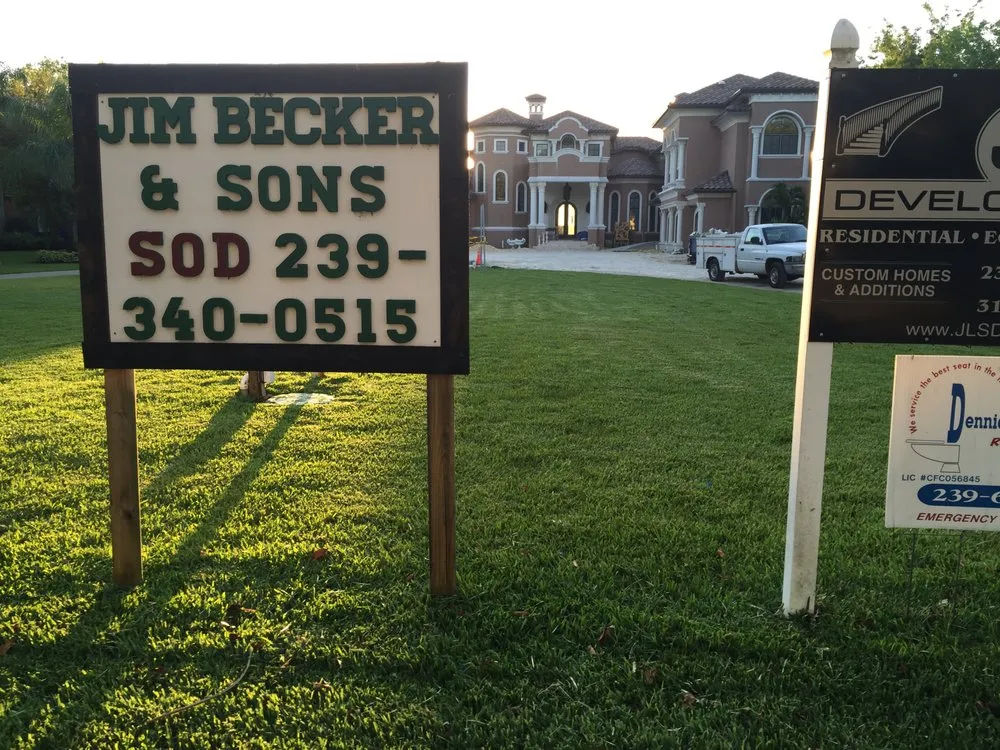 Trusted landscape installation for residential properties in Fort Myers, FL by Jim Becker and Sons