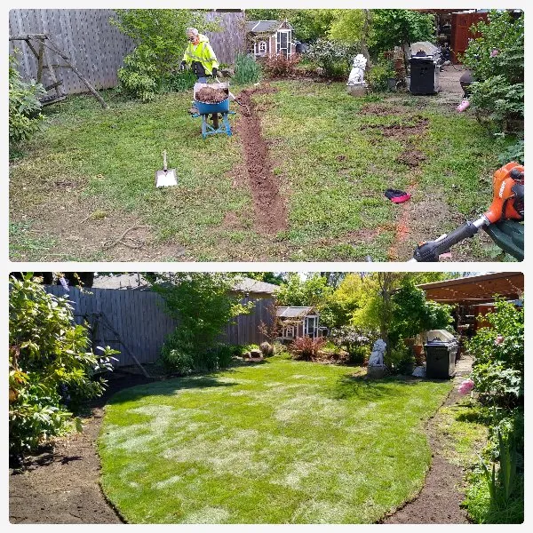 Custom garden landscaping for year-round maintenance in Eugene, OR by Jim Handy Renovation & Handyman Services