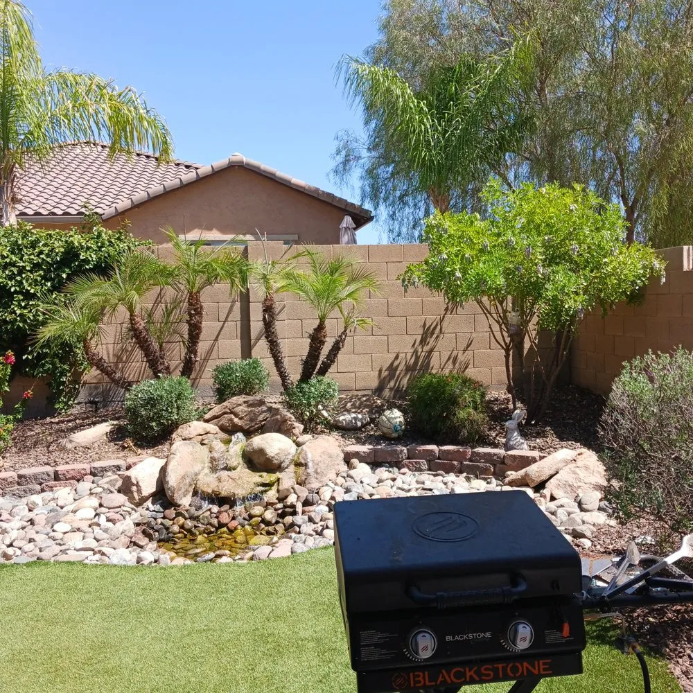 Custom residential landscaping in Phoenix, AZ by Jimenez Hardscape