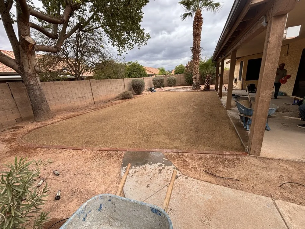 Custom landscape design in Phoenix, AZ by Jimenez Hardscape