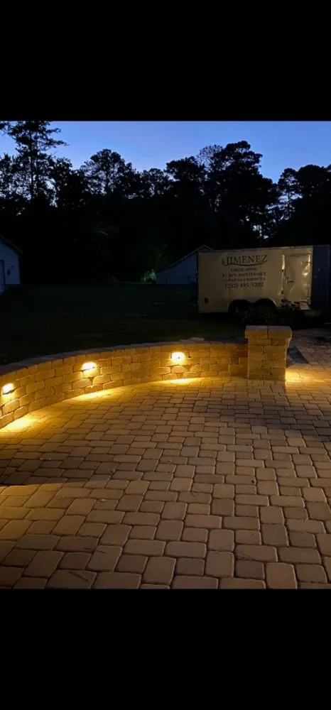 Custom landscape design in Greenville, NC by Jimenez Landscaping And Lawn Maintenance