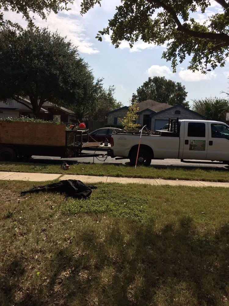 Custom garden landscaping with custom design in Cibolo, TX by Jimenez Tree & Lawn Service