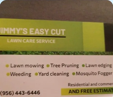 Jimmy Easy Cut Lawn Care services Logo