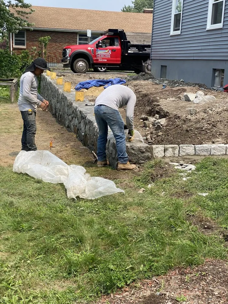 Custom landscape design in Lynn, MA by Jimmy's Masonry & Landscaping