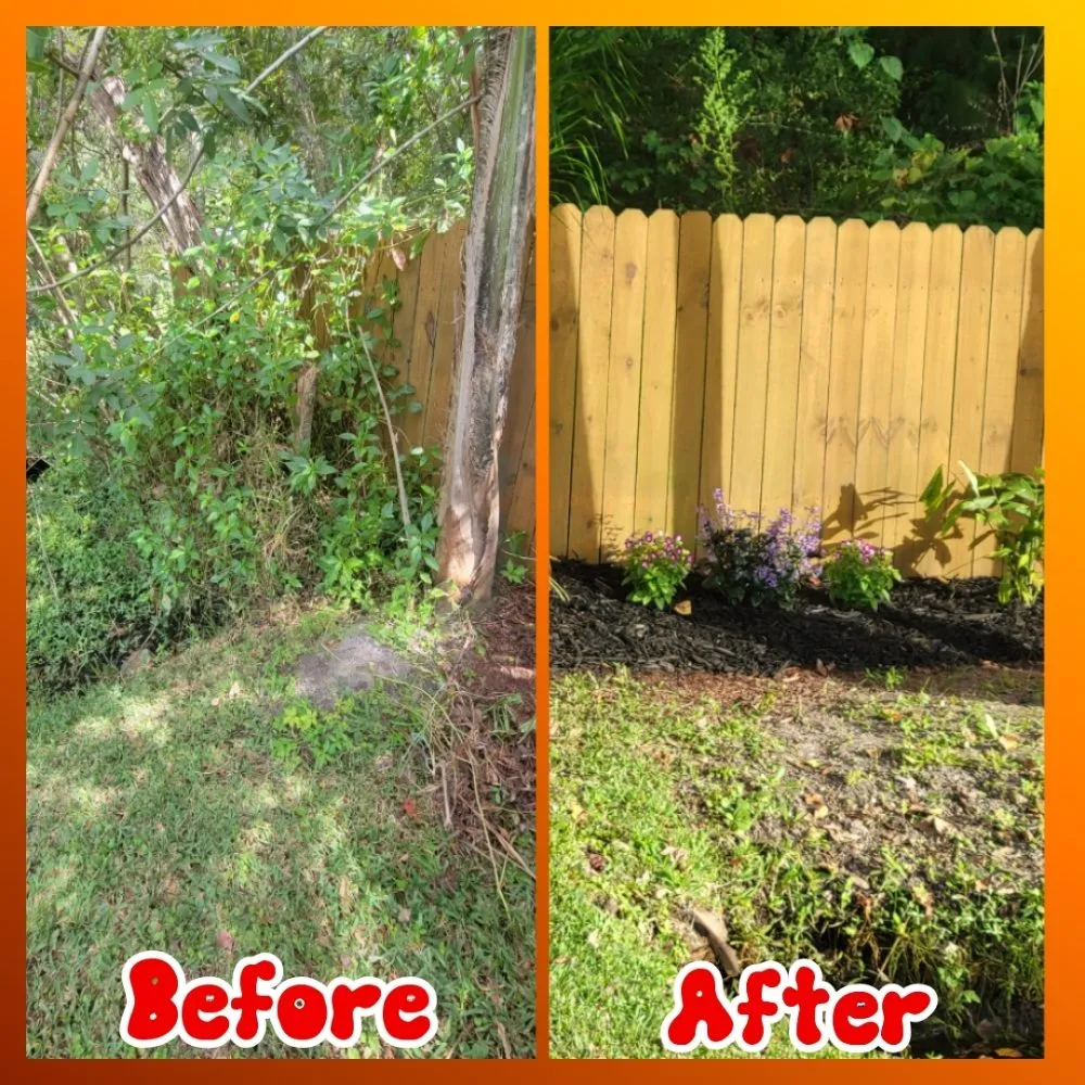 Local garden landscaping for residential properties in Orlando, FL by Jim's Full Lawn Service & Home Clean Out