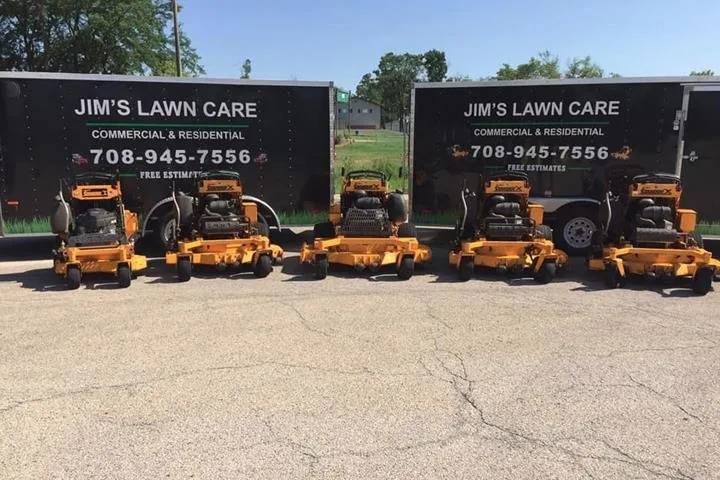 Custom yard cleanup service for year-round maintenance in Monee, IL by Jim's Lawn Care