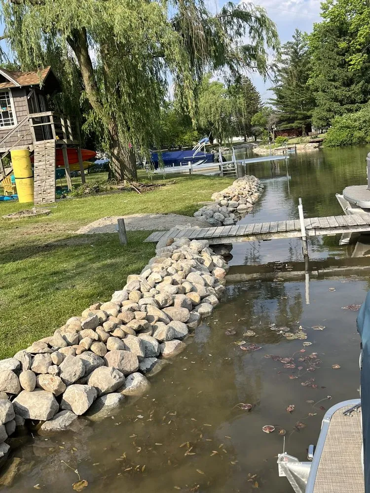 Trusted yard cleanup service in Fremont, IN - Jim's Rock Seawalls