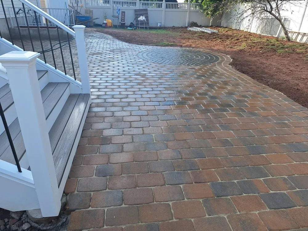 Expert lawn mowing service with custom design in Mercerville, NJ by Jireh Landscaping