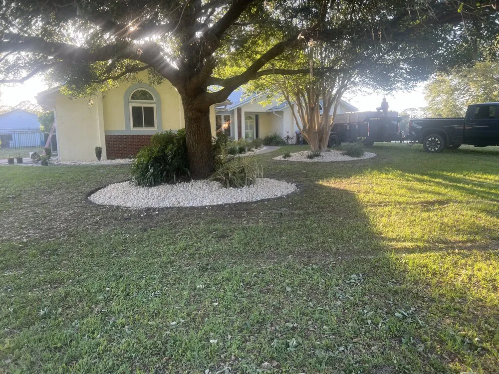 Custom outdoor landscaping in Palm Coast, FL by J&J Contracting