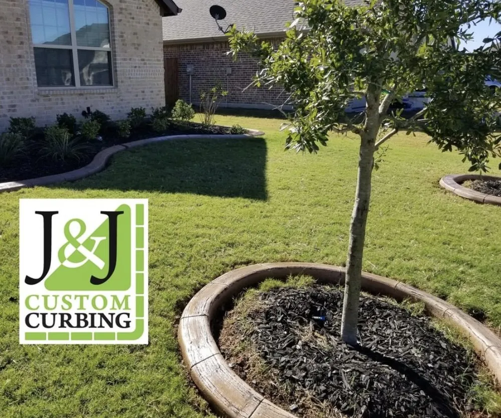 Professional outdoor landscaping in Fort Worth, TX by J&J Custom Curbing