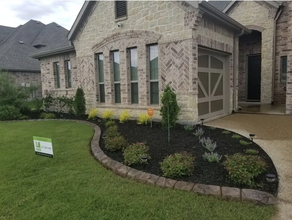 Professional yard cleanup service in Fort Worth, TX by J&J Custom Curbing
