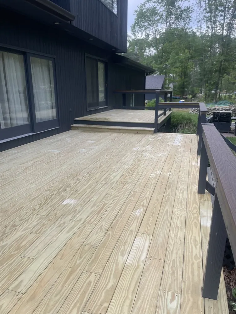 Local landscape installation with custom design in Foster, RI by J&J Environmental Land Service