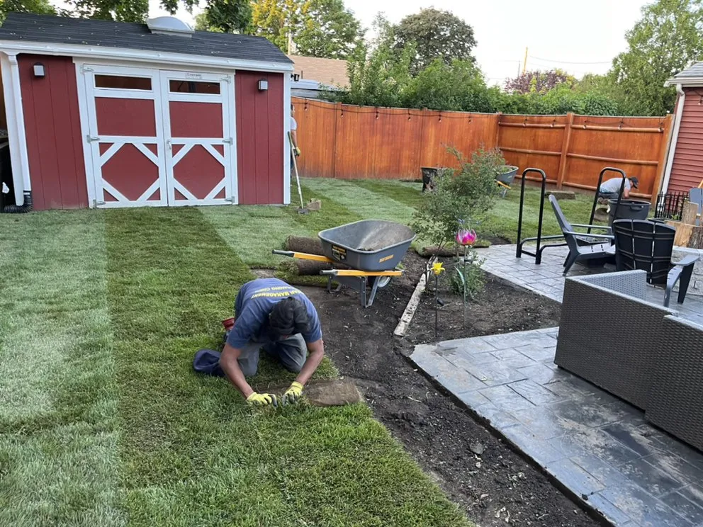 Affordable lawn mowing service in Providence, RI by J&J Landscaping and Construction