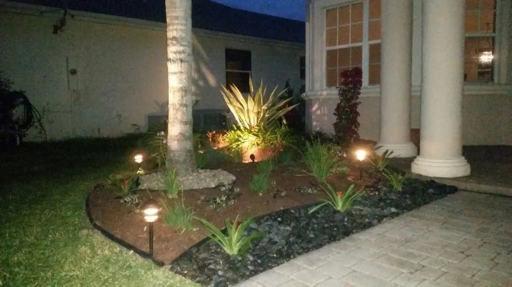 Custom garden landscaping experts serving Coral Springs, FL - J&J Lawn Service