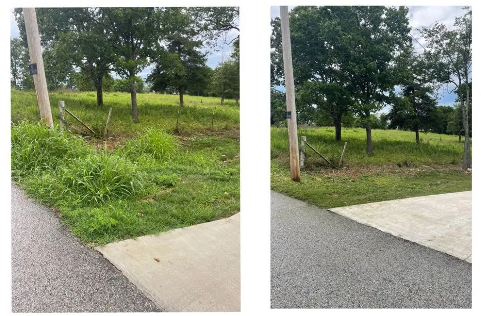 Custom landscape installation in Blue Eye, MO by J&J Lawncare