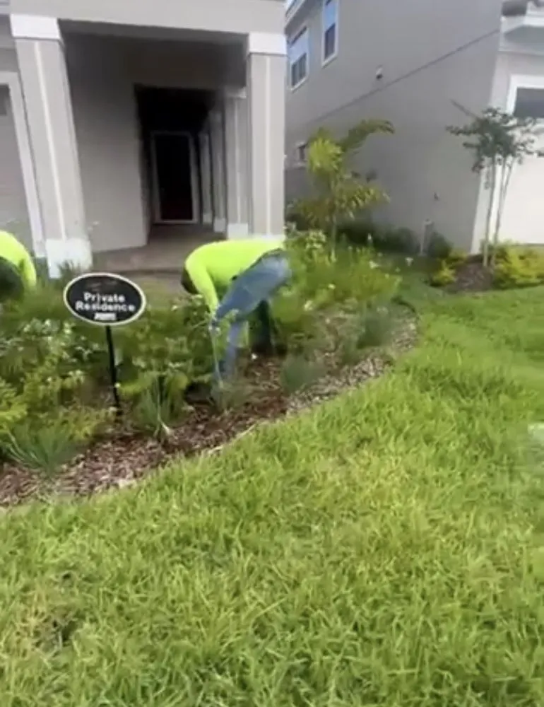 Affordable outdoor landscaping with custom design in Orlando, FL by J&J Professional Lawn Care