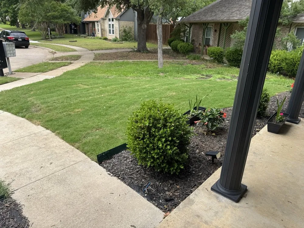 Local garden landscaping in Dallas, TX by J&J Sod Company