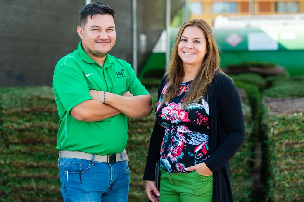 Affordable landscape installation in Dallas, TX by J&J Sod Company