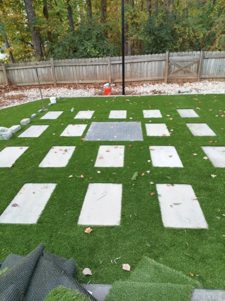 Professional landscape installation near you in Greensboro, NC by JJ&G Green View Landscaping & House Repair