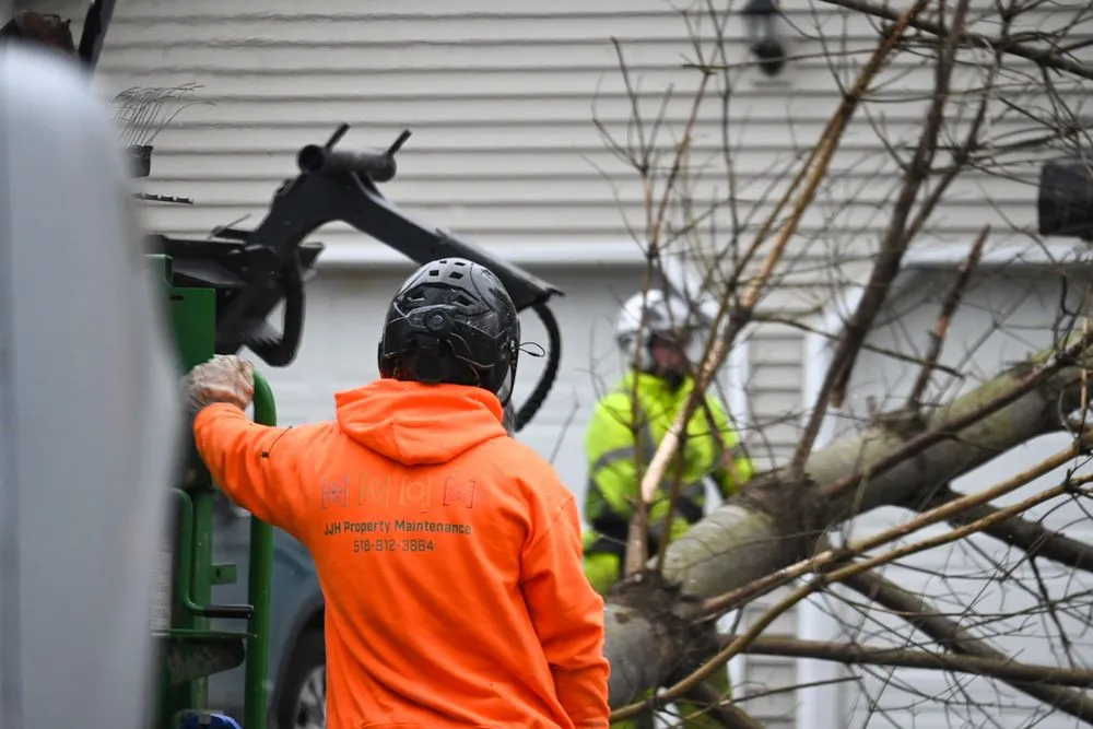 Trusted yard cleanup service for residential properties in Selkirk, NY by JJH Property Maintenance