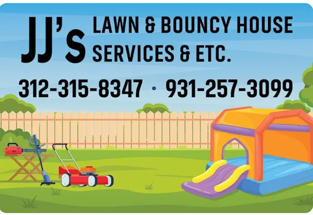 Professional landscape design in Clarksville, TN by JJ's Lawn & Bouncy House Service's