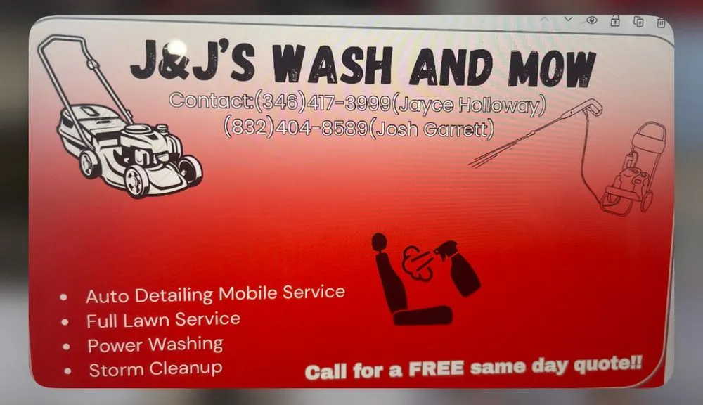 Professional yard cleanup service in Crosby, TX - J&J’s Wash And Mow