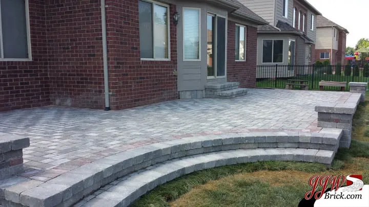 Local landscape installation in Macomb, MI - JJW Brick