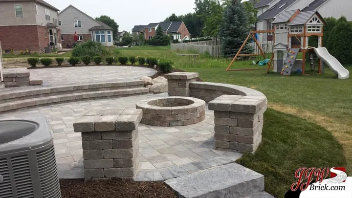 Professional landscape installation in Macomb, MI by JJW Brick