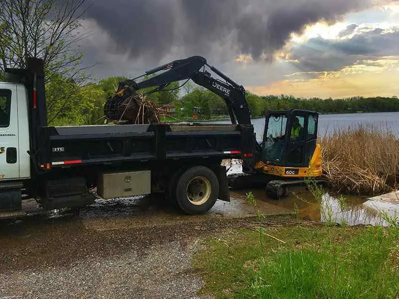 Professional yard maintenance in Clearwater, MN by JK Landscape Construction