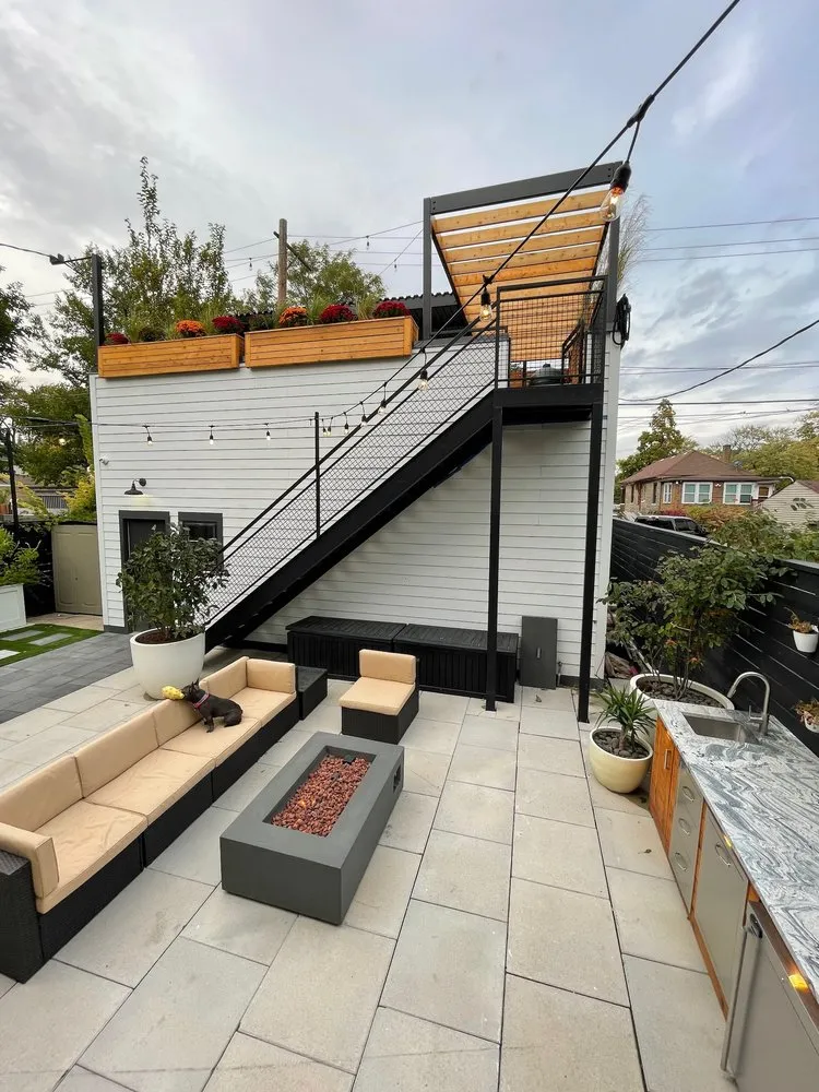 Local landscape installation in Chicago, IL - JLV Builders