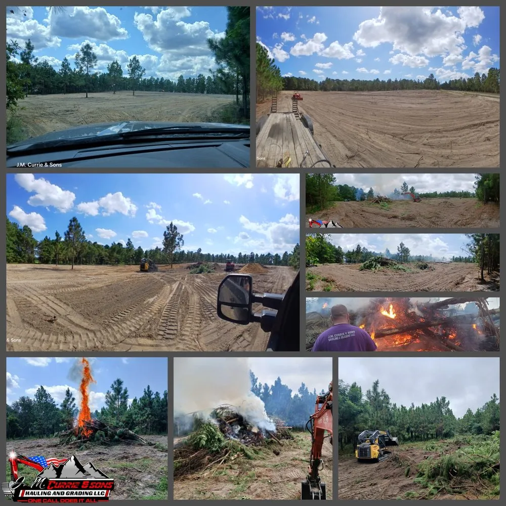 Professional residential landscaping near you in Rockingham, NC by J.M. Currie & Sons Hauling And Grading