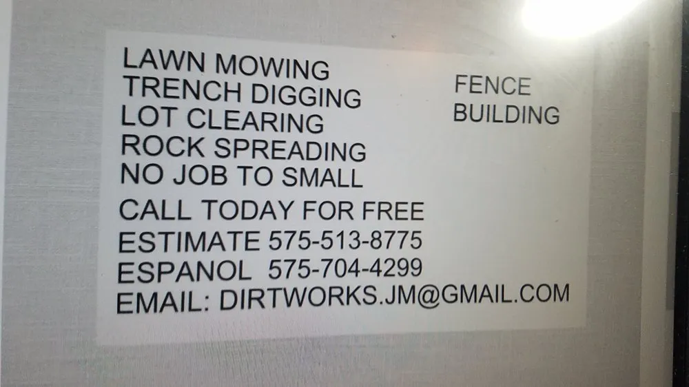 Local yard cleanup service in Lake Arthur, NM by J&M DIRTWORKS