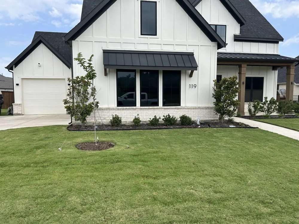 Affordable lawn mowing service with custom design in Denton, TX by JM Landcsaping