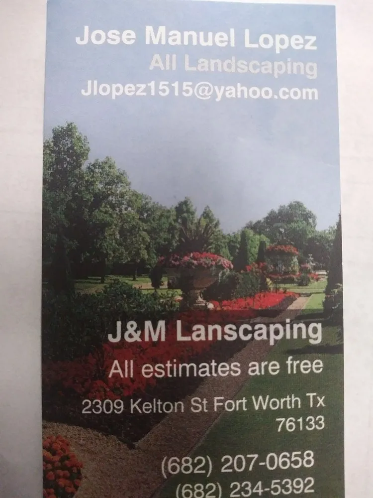 Expert lawn mowing service in Fort Worth, TX by J&M Landscaping
