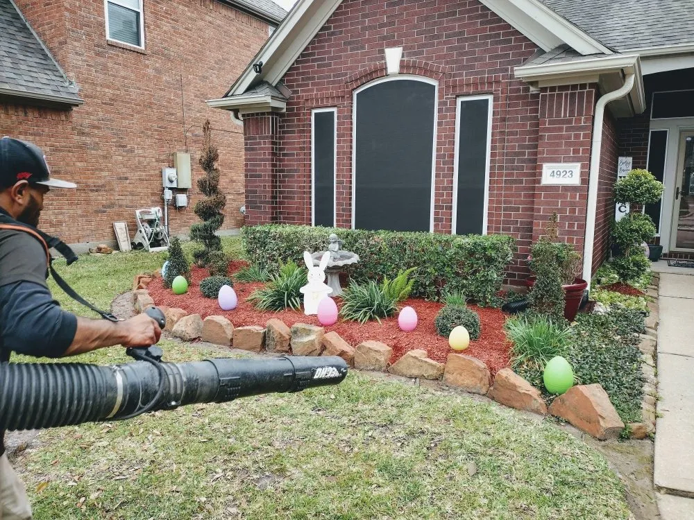 Local landscape installation for homes in Houston, TX by J&M Landscaping Service