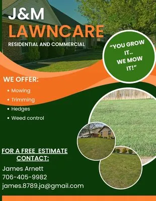J&M Lawn Care Logo