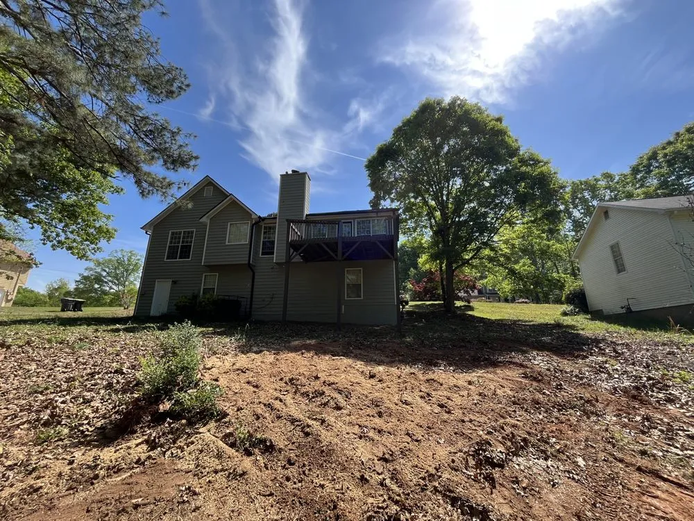 Professional yard cleanup service with custom design across Douglasville, GA - J&M Stump Grinders