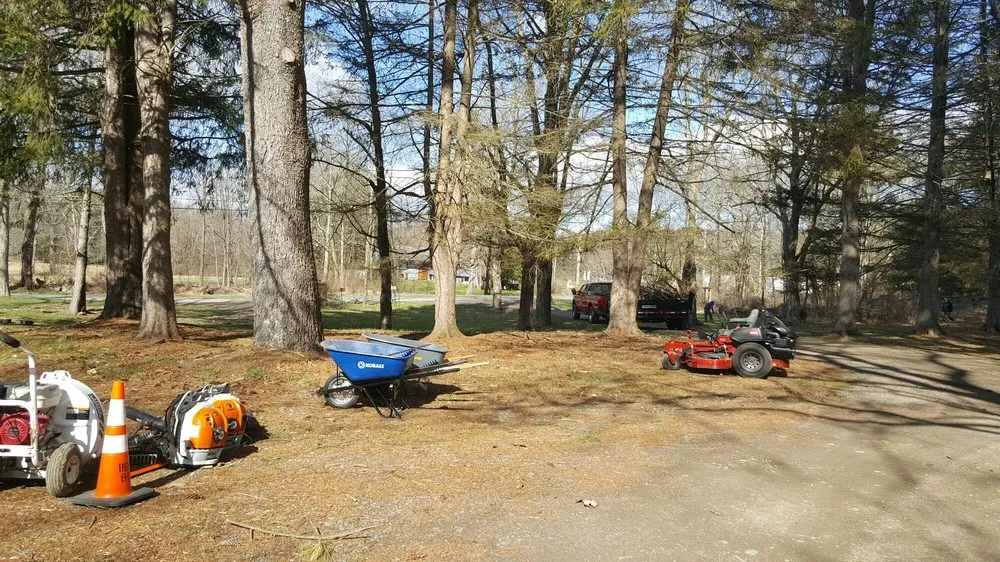 Expert outdoor landscaping with custom design across New Paltz, NY - J.M.C Lawn Care Landscaping & Tree Removal Service