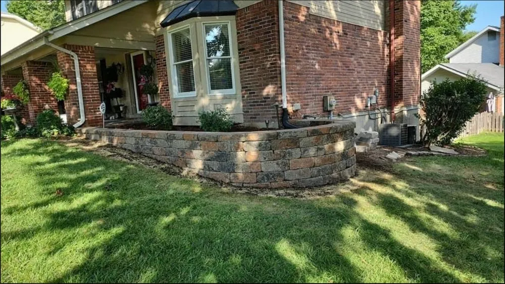 Professional landscape installation with custom design in Saint Louis, MO by JMendez