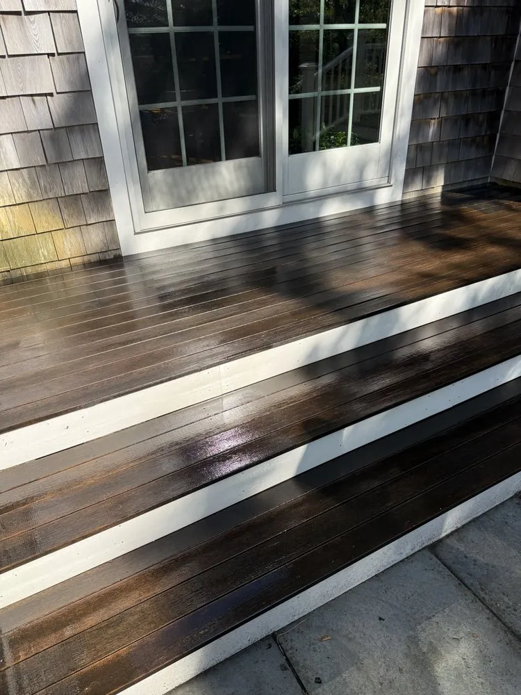 Custom landscape installation in East Falmouth, MA by JMG