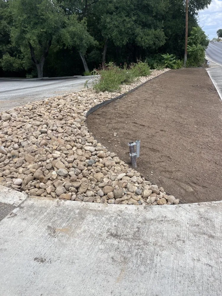 Professional yard cleanup service for residential properties in Seguin, TX by JMJ Property Services