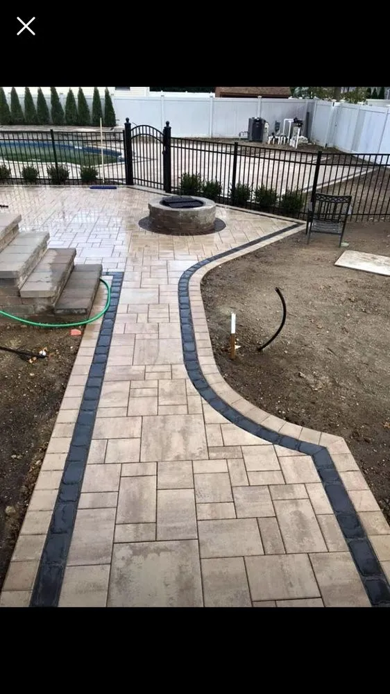Local outdoor landscaping with custom design across Moriches, NY - JMM Landscaping & Masonry