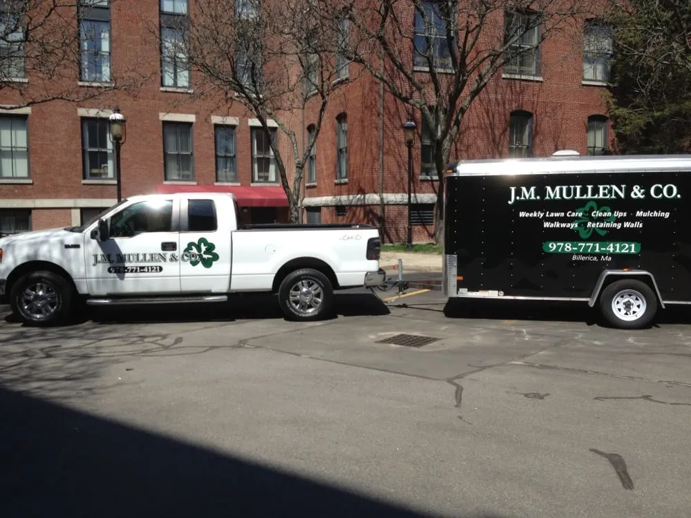 Custom yard maintenance in Billerica, MA by J.M.Mullen & Co Landscaping & Snow Removal
