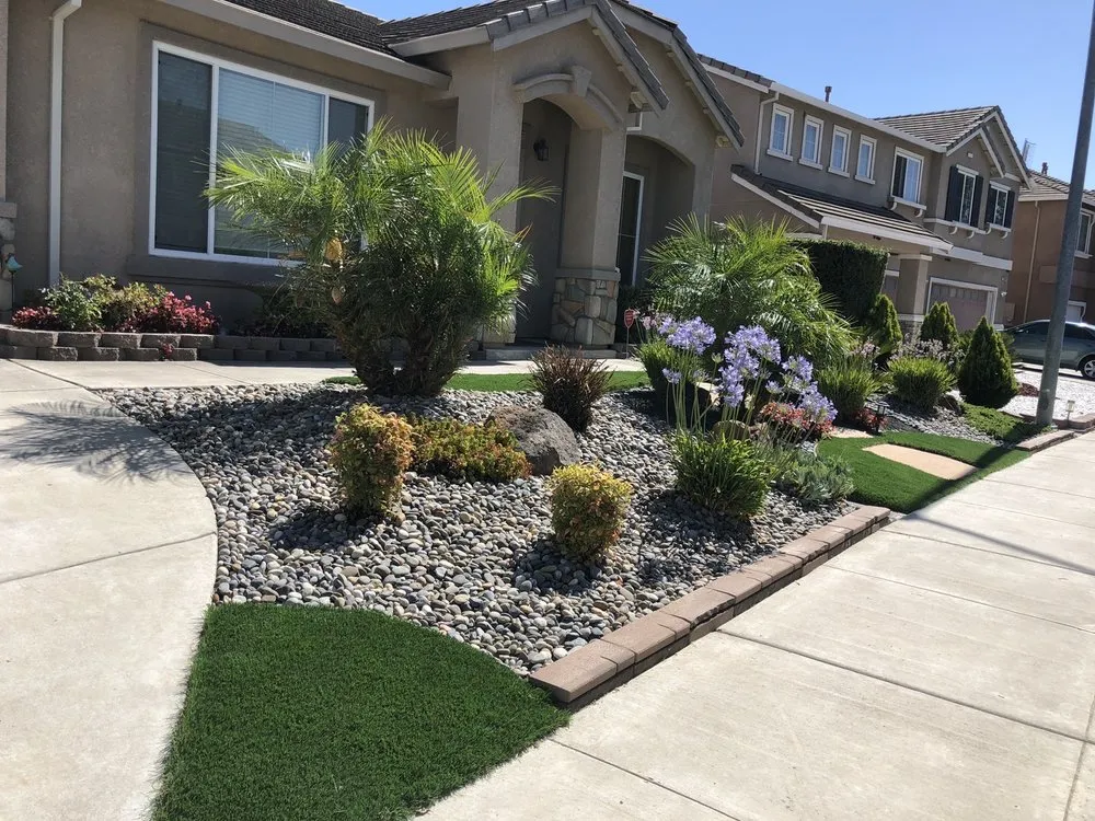 Expert lawn mowing service with custom design in Pittsburg, CA by JN Landscaper