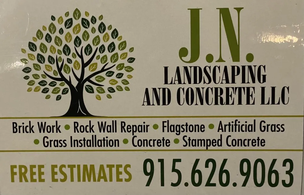 Custom landscape installation for beautiful yards in El Paso, TX by J.N. Landscaping And Concrete