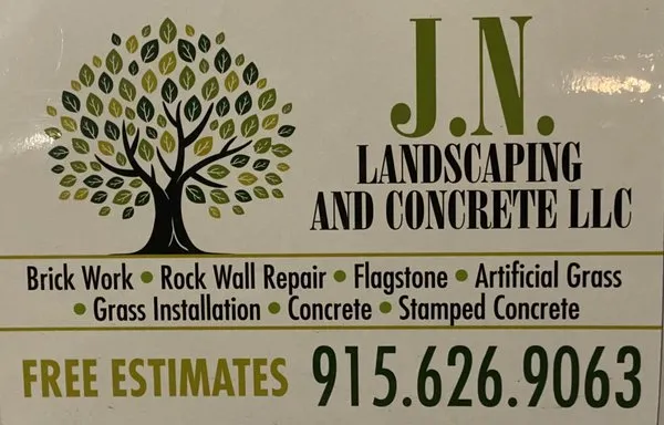 J.N. Landscaping And Concrete Logo