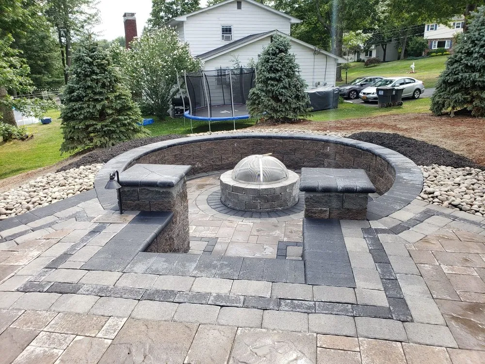 Custom landscape installation in Marlboro, NY - J&N Stafford