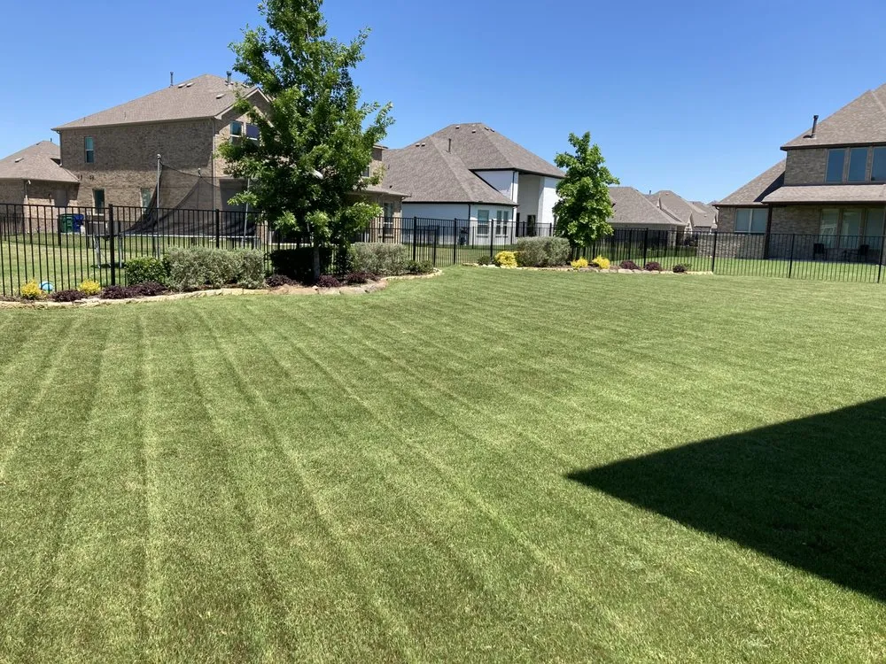 Custom landscape installation for residential properties in Mesquite, TX by JND Lawn Care Services
