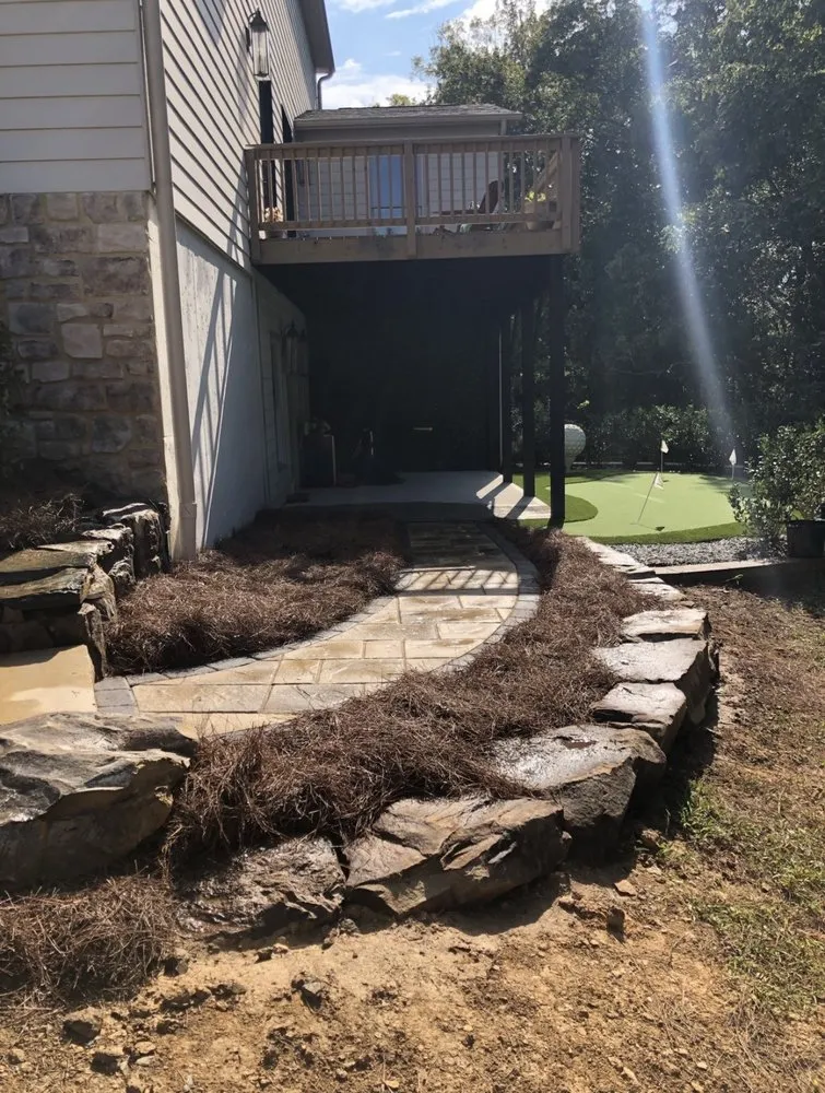 Top-rated lawn mowing service for homes in Hiram, GA by JNH Architectural Landscaping