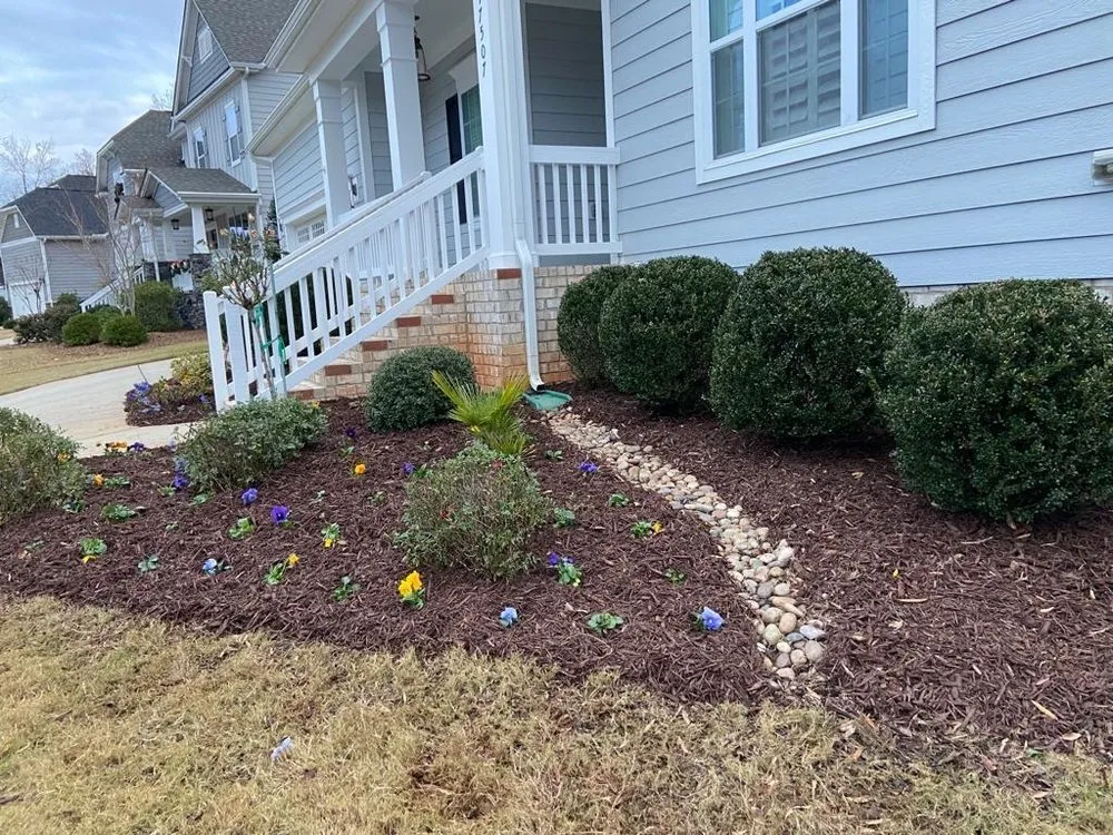 Local yard maintenance with custom design in Charlotte, NC by JNV Landscaping